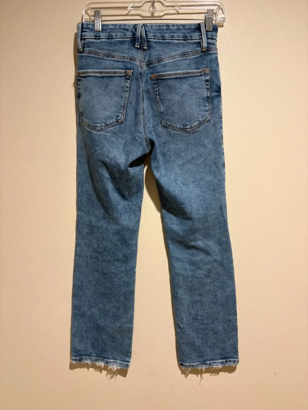 Good American Soft Tech Good Legs Straight Jeans Indigo333